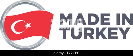 MADE IN TURKEY Stock Vector