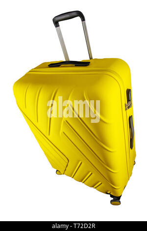 Suitcase isolated on white background, clipping path. Stock Photo