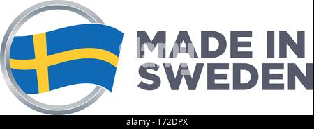 MADE IN SWEDEN Stock Vector