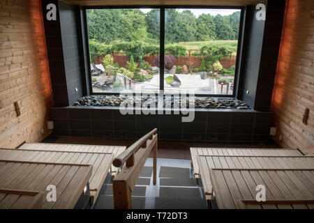 Köln, Freizeitbad Aqualand im Stadtteil Chorweiler, Sauna Stock Photo