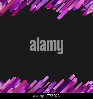 Purple trendy gradient background with seamless diagonal rounded stripe pattern Stock Vector