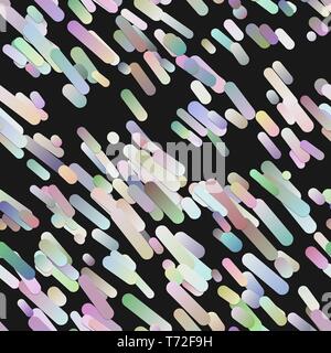 Colorful seamless modern gradient diagonal rounded stripe background pattern Stock Vector