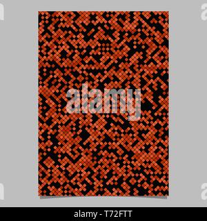 Red geometrical diagonal rounded square pattern background page template Stock Vector