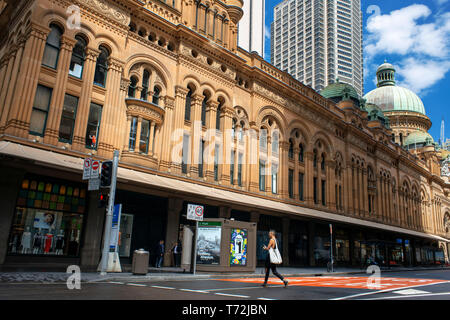 Queen Victoria Building shopping complex in George street Sydney, New South Wales, Australia Stock Photo