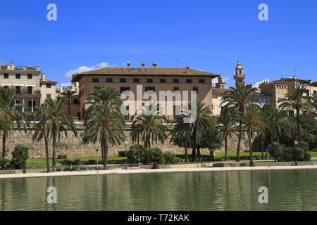 House Facades, Palma de Mallorca,  Spain Stock Photo