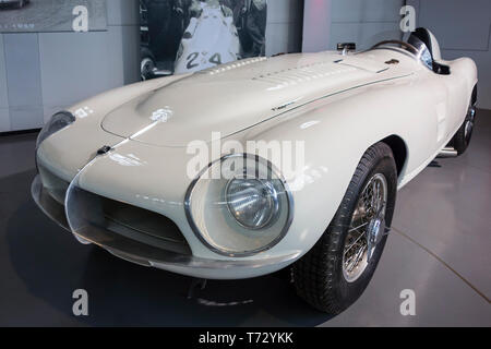 1954 Pegaso Z-102 Enasa Pedrables, Spanish classic racing sports car at Autoworld, vintage automobile museum in Brussels, Belgium Stock Photo