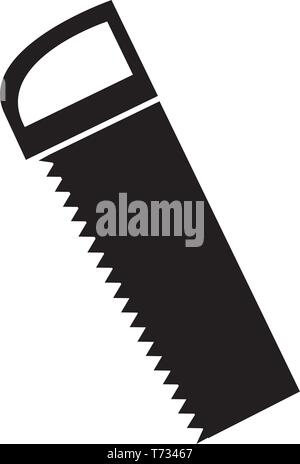 Silhouette of a saw Stock Vector