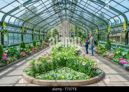 Floral Showhouse in Niagara Falls  Ontario Canada Stock Photo