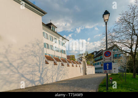 Zug, ZG / Switzerland - 20 April, 2019: view of the art museum in the city of Zug Stock Photo
