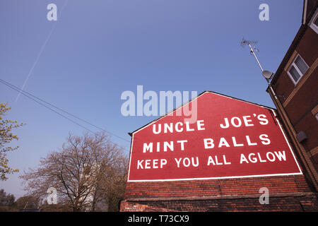 Sanctus Sweet Factory. Makers of Uncle Joe's Mint Balls. Stock Photo