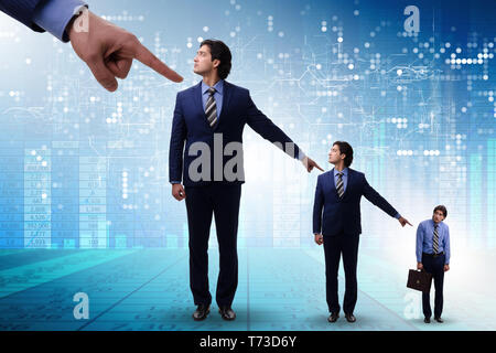 Businessmen blaming each other for failures Stock Photo