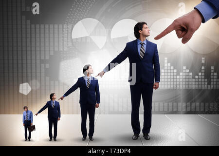 Businessmen blaming each other for failures Stock Photo