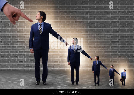 Businessmen blaming each other for failures Stock Photo