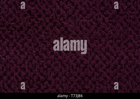 Deep violet fabric background with reliefs. High quality fabric texture. High resolution photo. Stock Photo