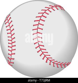 Vector illustration of a baseball ball Stock Vector Image & Art - Alamy