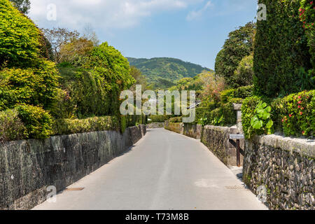 Chiran Samurai Residence Garden, Minami Kyushu City, Kagoshima Prefecture, Japan Stock Photo