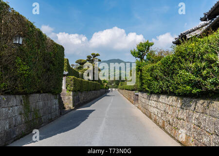 Chiran Samurai Residence Garden, Minami Kyushu City, Kagoshima Prefecture, Japan Stock Photo