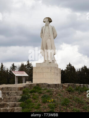 Monument to Napoleon and the battle of 1814 on the Chemin des Dames in France Stock Photo