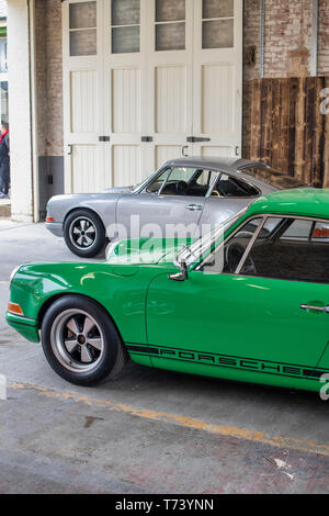 Vintage 1971 Porsche 911 S at Bicester heritage centre 'Drive it Day'. Bicester, Oxfordshire, England Stock Photo