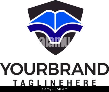book logo design concept template vector Stock Vector
