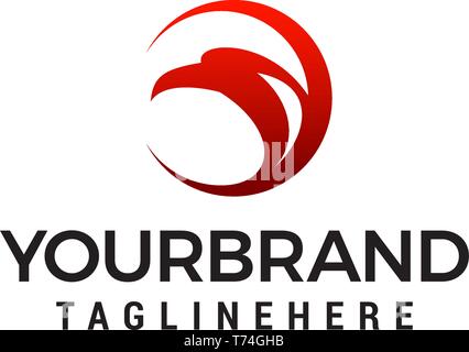 eagle logo design concept template vector Stock Vector