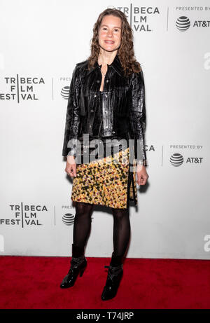 New York, NY - May 03, 2019: Nicole Bartelme attends the premiere of the “It Takes A lunatic” during the 2019 Tribeca Film Festival at BMCC Theater Stock Photo