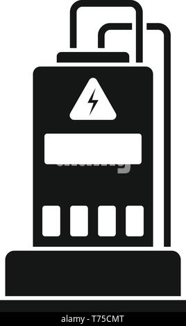 Power generator icon. Simple illustration of power generator vector icon for web design isolated on white background Stock Vector