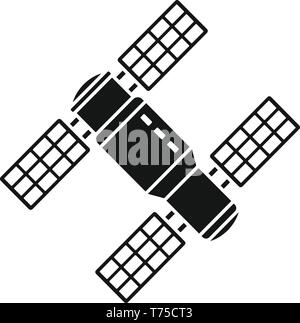 Panel space station icon simple vector. Satellite spaceship Stock ...