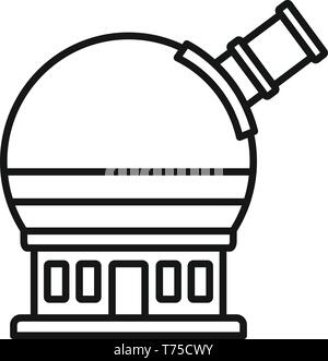 Astronomical observatory icon. Outline astronomical observatory vector icon for web design isolated on white background Stock Vector