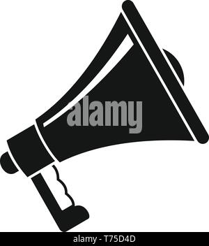 Megaphone icon. Simple illustration of megaphone vector icon for web design isolated on white background Stock Vector