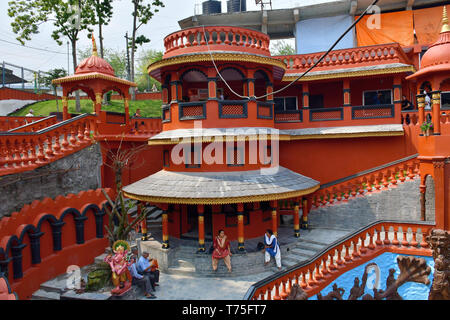 Entrance of Gupteshwar Mahadev Cave, Pokhara, Nepal Stock Photo