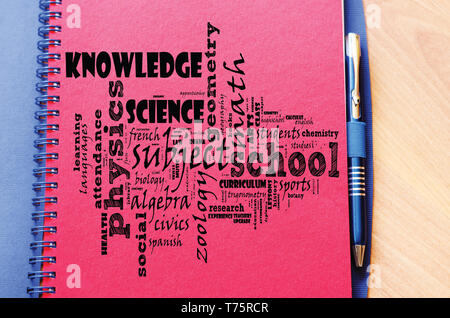 Back to school word cloud collage Stock Photo