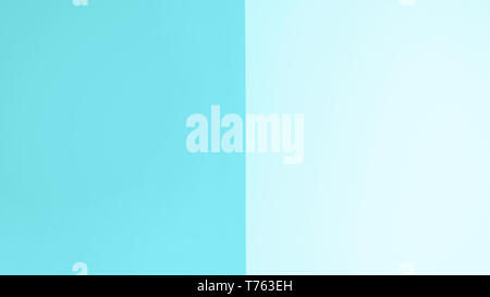 Aqua blue color background. Turquoise mint color. Abstracts gradient background like an open book or notebook Stock Photo