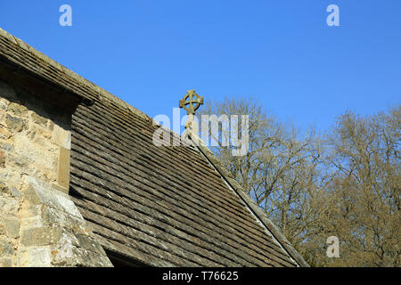 Roof of St Gregory's Minster, Kirbymoorside, Kirkdale, North Yorkshire, England, United Kingdom Stock Photo