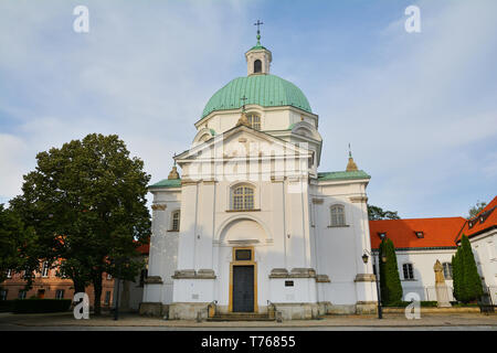 St. Kazimierz Church, Roman Catholic church in Warsaw's New Town , Poland Stock Photo