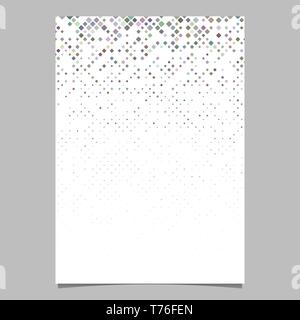 Abstractal rounded square mosaic pattern flyer background template Stock Vector