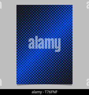 Abstractal halftone circle pattern background poster template design Stock Vector