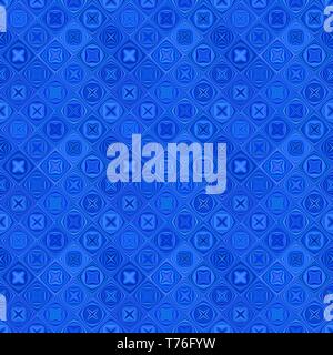 Blue abstract diagonal curved shape pattern - vector tiled background Stock Vector