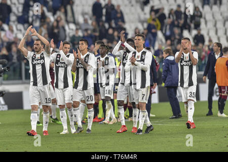 Turin, Italy. 03rd May, 2019. Juventus FC after the Serie A match at Allianz Stadium Torino, Turin, 20/04/2019 Credit: Antonio Polia/Pacific Press/Alamy Live News Stock Photo