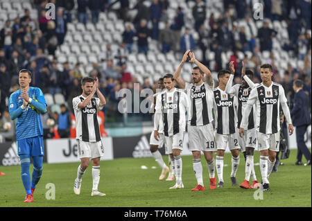 Turin, Italy. 03rd May, 2019. Juventus FC after the Serie A match at Allianz Stadium Torino, Turin, 20/04/2019 Credit: Antonio Polia/Pacific Press/Alamy Live News Stock Photo