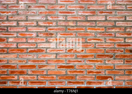 Orange brick rough wall texture background Stock Photo