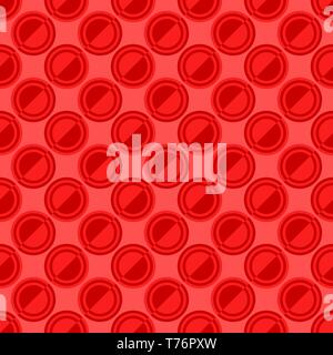Geometrical seamless pattern - vector circle design background Stock Vector