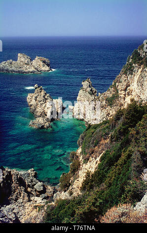 Ionian Sea near Palaiokastritsa. Greece Stock Photo - Alamy