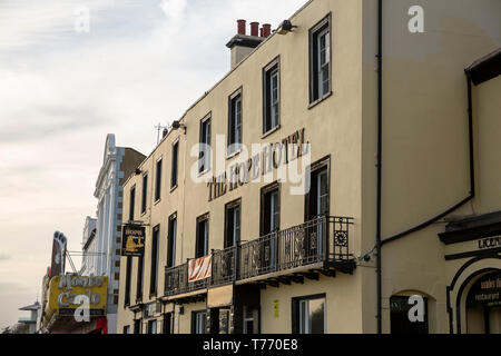 The Hope Hotel, Beachfront seaside hotel in Southend holiday resort. Southend-on-sea, Essex, UK. Stock Photo