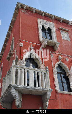 Venice House, Piran, Slovenia, Velencei-ház Stock Photo