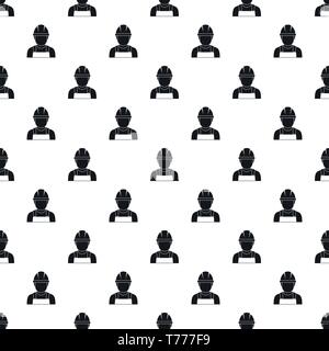 Welding man pattern seamless vector repeat geometric for any web design Stock Vector
