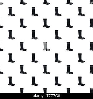 Rubber boots pattern seamless vector repeat geometric for any web design Stock Vector