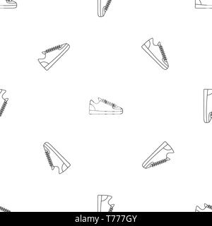 Rap sneakers pattern seamless vector repeat geometric for any web design Stock Vector