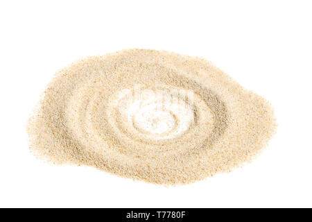 Sand swirl isolated on white background Stock Photo