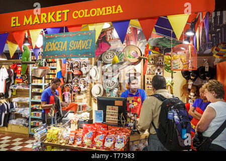 Cartagena Colombia,Aeropuerto Internacional Rafael Nunez International Airport CTG,terminal,shopping shopper shoppers shop shops market markets market Stock Photo